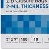 McKesson Zip Closure Bag, 2 x 3 in. #4573