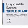 McKesson Triple Blade Disposable Razors #16-RZ15