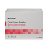 McKesson Oral Swabstick Foam Tip Dentifrice, Mint, 10 per Pack #4834