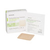 McKesson Silicone Adhesive with Border Silicone Foam Dressing, 4 x 4 Inch #4843