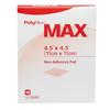 PolyMem® Max® Nonadhesive without Border Foam Dressing, 4½ x 4½ Inch #5045