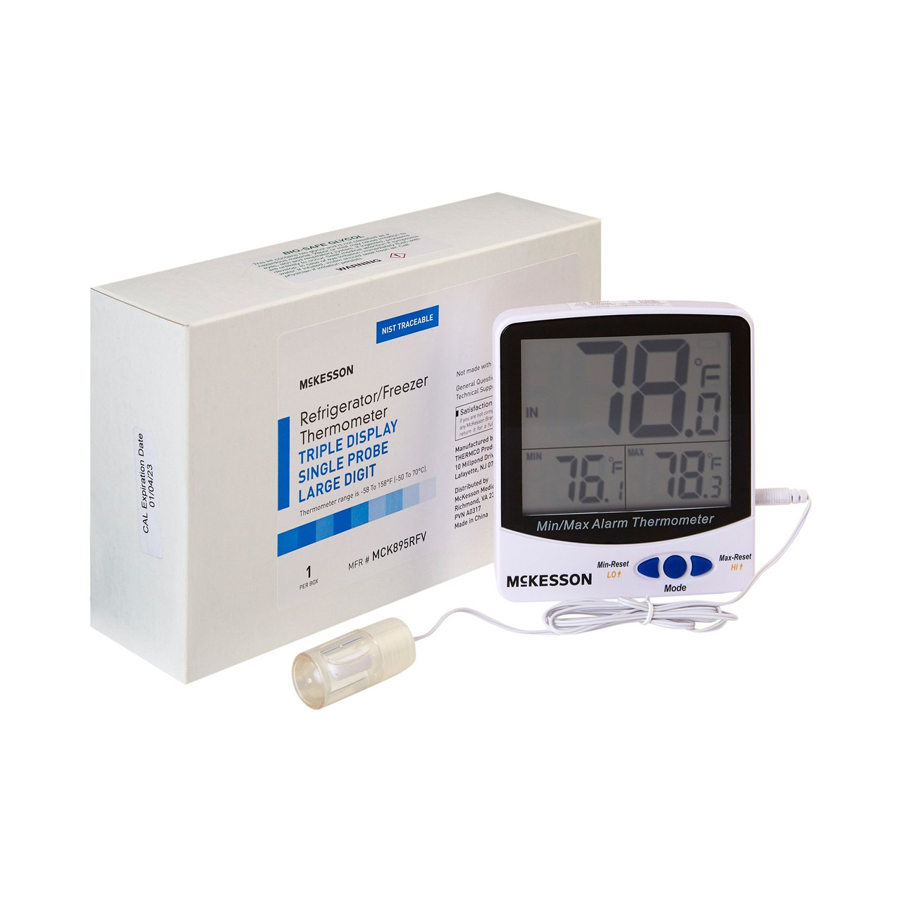 Health Care Logistics Refrigerator / Freezer Thermometer