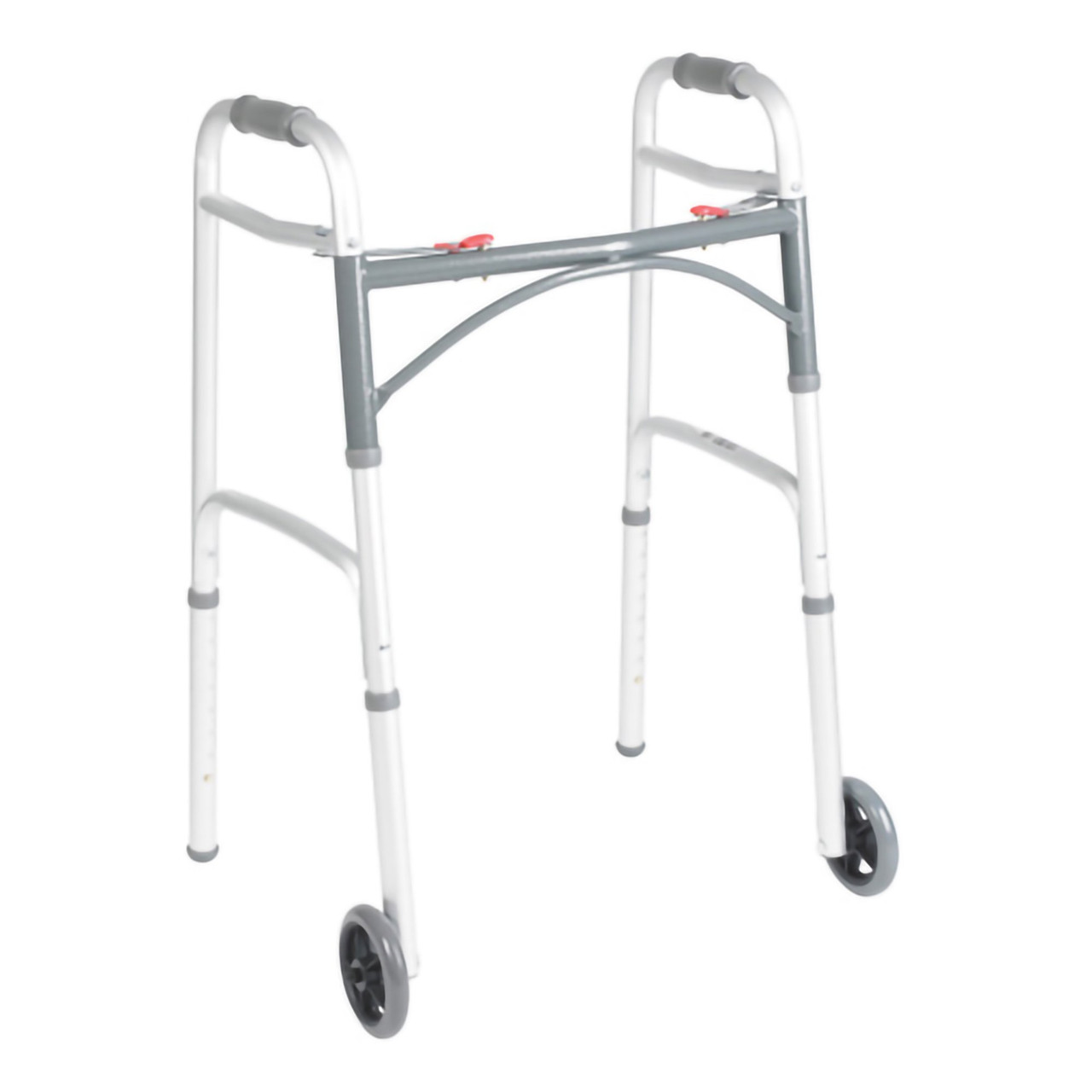 McKesson Junior Aluminum Folding Walker, 25 – 32¼ Inch