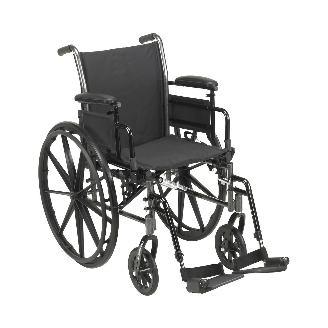 McKesson Manual Lightweight Wheelchair, 18 Inch Seat Width #146