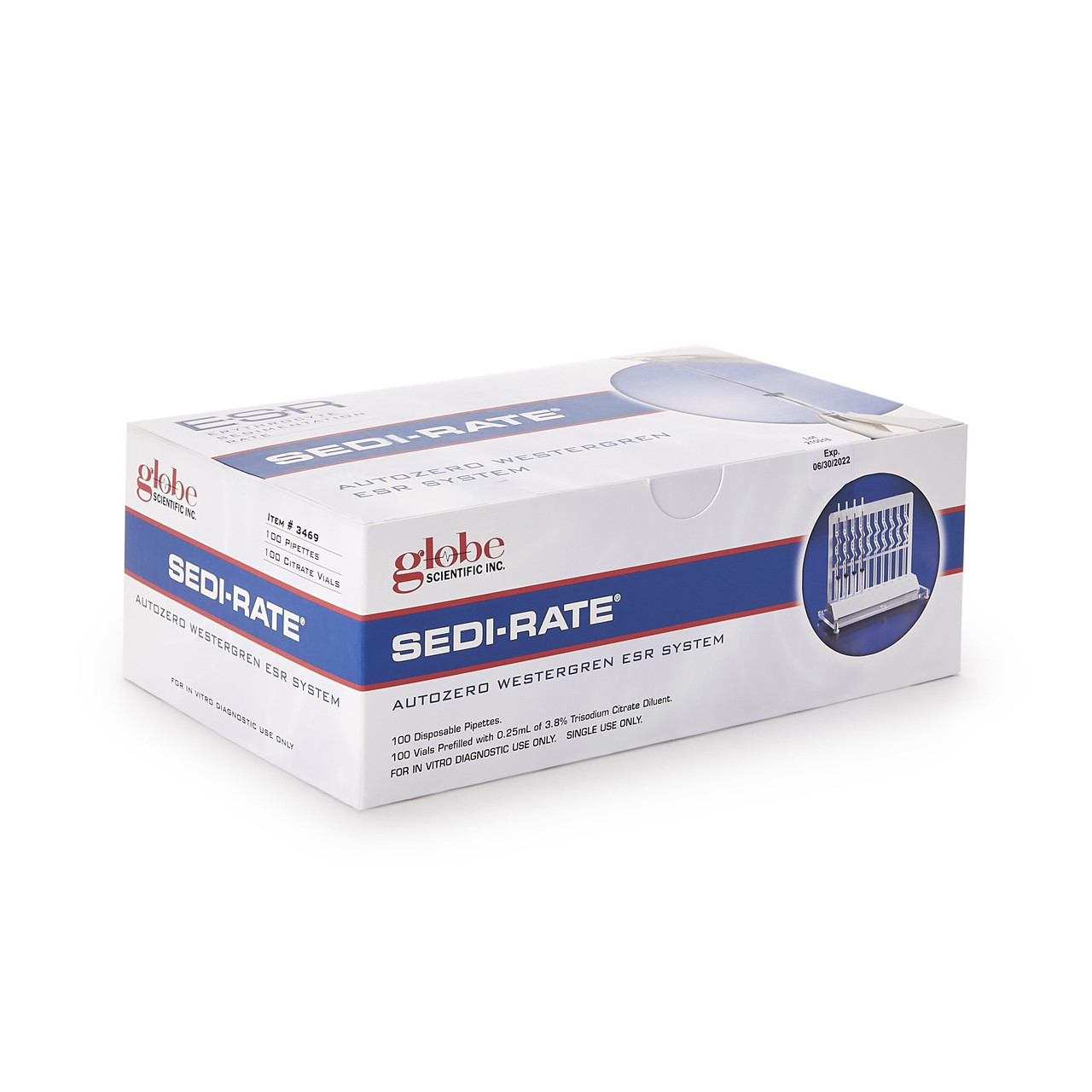 Sed Rate Kit Sedi-Rate™ Erythrocyte Sedimentation Rate (ESR) Autozero Westergren ...