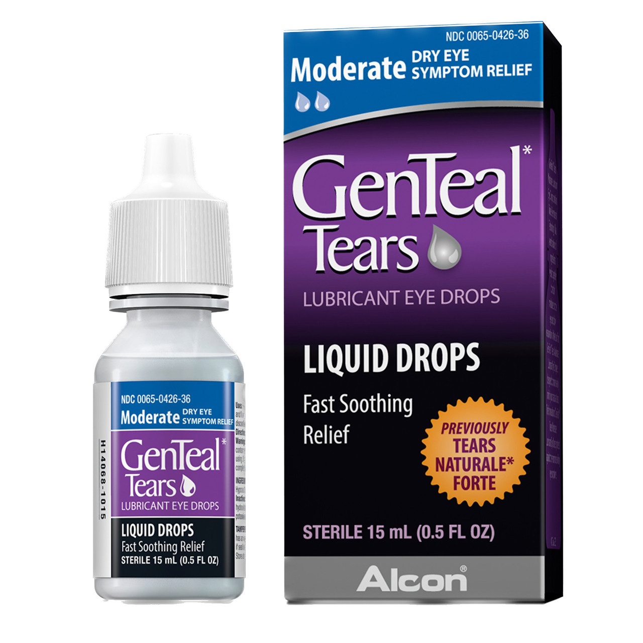 GenTeal® Tears Lubricant Eye Drops Moderate #00065042636
