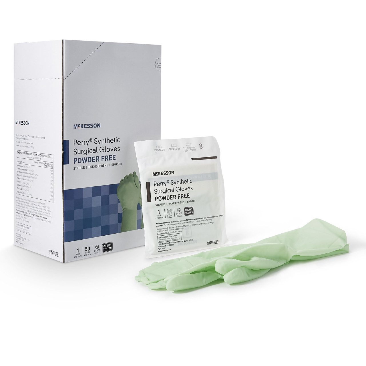 McKesson Perry® Performance Plus Polyisoprene Surgical Glove, Size
