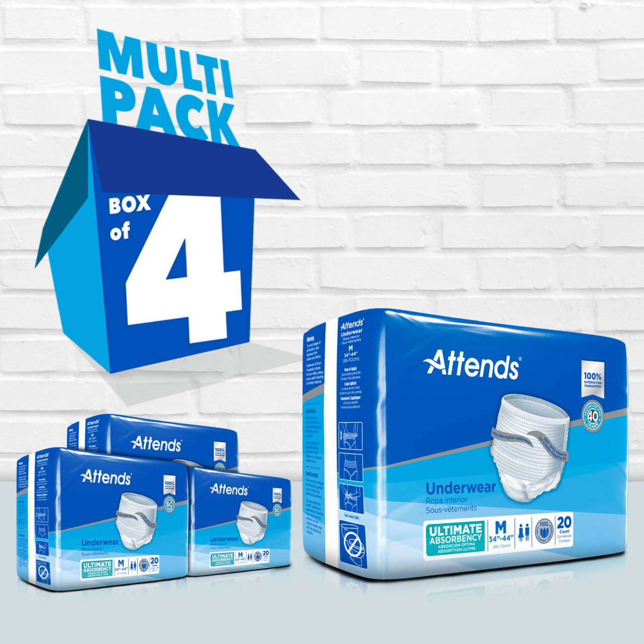 Attends® Advanced Underwear, Medium #APP0720