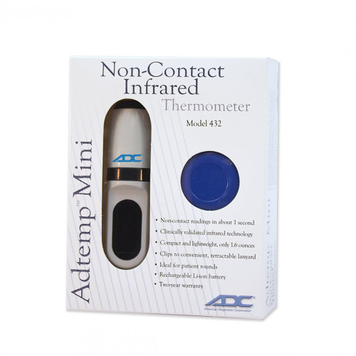 Adtemp Oral & Rectal Digital Thermometer Stick LCD Display 418N 1 Each 