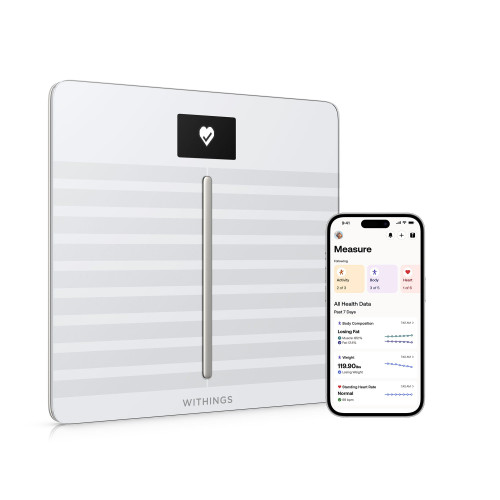Withings Body Cardio Wifi Smart Scale, White #WBS04-WHITE-ALL-INTER