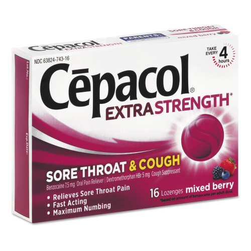 Cepacol® Extra Strength Benzocaine / Menthol Sore Throat Relief