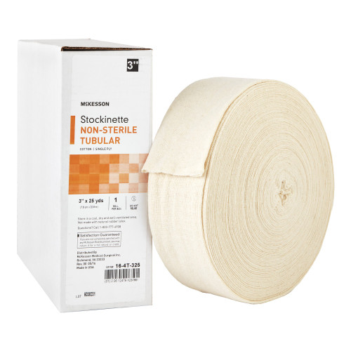 McKesson Beige Cotton Tubular Stockinette, 3 Inch x 25 Yard #16-4T-325