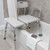 Splash Defense Transfer Bench with Curtain Guard Protection