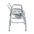 Steel Drop Arm Bedside Commode with Padded Seat & Arms