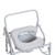 Steel Drop Arm Bedside Commode with Padded Seat & Arms
