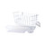 Mabis® Walker Basket, For Use With Walkers, 16 in. L x 5.5 in. W x 7 in. H, Plastic #510-1085-1900