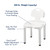 Carex Universal Bath Seat with Back, 400-lb Capacity #FGB671C0 0000