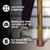 Brazos™ Twisted Oak Traditional Handcrafted Walking Cane, 37-Inch #502-3000-0246