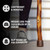 Brazos™ Twisted Hickory Rustic Walking Stick, 55-Inch Height #602-3000-1281