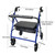 McKesson Bariatric Folding Four-Wheel Rollator, Blue #146-10216BL-1