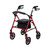 McKesson Folding Steel Four-Wheel Rollator, 12-Inch Seat Width, Red #146-10257RD-1