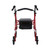 McKesson Folding Steel Four-Wheel Rollator, 12-Inch Seat Width, Red #146-10257RD-1