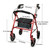 McKesson Folding Steel Four-Wheel Rollator, 12-Inch Seat Width, Red #146-10257RD-1