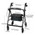 McKesson Folding Aluminum Four-Wheel Rollator, Black #146-R726BK