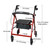 McKesson Folding Aluminum Four-Wheel Rollator, Red #146-R726RD