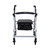 McKesson Folding Aluminum Four-Wheel Rollator, Silver #146-R726SL