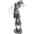 McKesson Folding Aluminum Four-Wheel Rollator, Silver #146-R726SL
