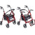 drive™ Duet Four-Wheel Rollator, Burgundy #795BU