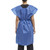 Graham Medical Products Exam Gown, Medium/Large, Blue #70234N
