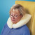 Hermell Products Faux Sherling Travel Neck Pillow #NC6400