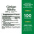 Nature's Bounty® Ginkgo Biloba 120 mg Capsules #07431204544