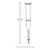 McKesson Adult Underarm Crutches, 5'2 – 5'10 #146-10400-8