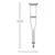 McKesson Underarm Crutches for Children 4'6 – 5'2 #146-10401-8
