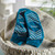 McKesson Slipper Socks, Large, Teal #16-SCE1
