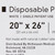 McKesson Disposable Bed Pillow #41-2026-F