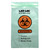 Lab-Loc® Specimen Transport Bag with Document Pouch, Zip Closure, Green Tinted, 6 x 9 Inch #LAB20609GR