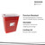 McKesson Prevent® Sharps Container, 8 Gallon, 13-3/4 x 13-3/4 x 14 Inch #80-8705