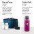 Ceres Chill OG Stainless Steel Breast Milk Chiller Container, Blue and Pink Ombre #CC-1-BC-L-MB