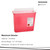McKesson Prevent® Red Sharps Container, 1-1/4 Gallon, 10-3/4 x 10-1/2 x 4-3/4 Inch #2262