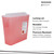 McKesson Prevent® Red Sharps Container, 1-1/4 Gallon, 10-3/4 x 10-1/2 x 4-3/4 Inch #2262