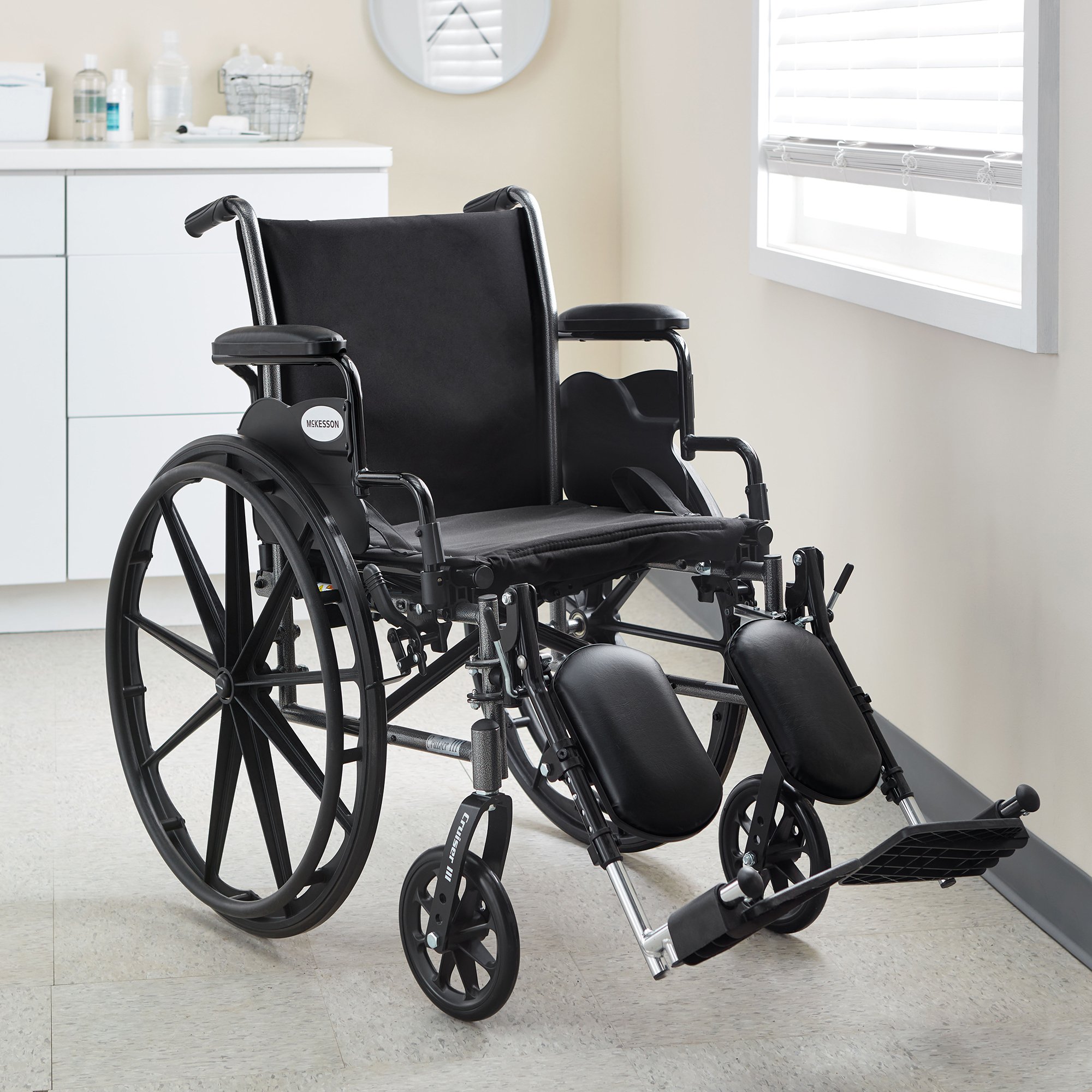 McKesson Wheelchair, 20 Inch Seat Width #146-SSP220DDA-SF