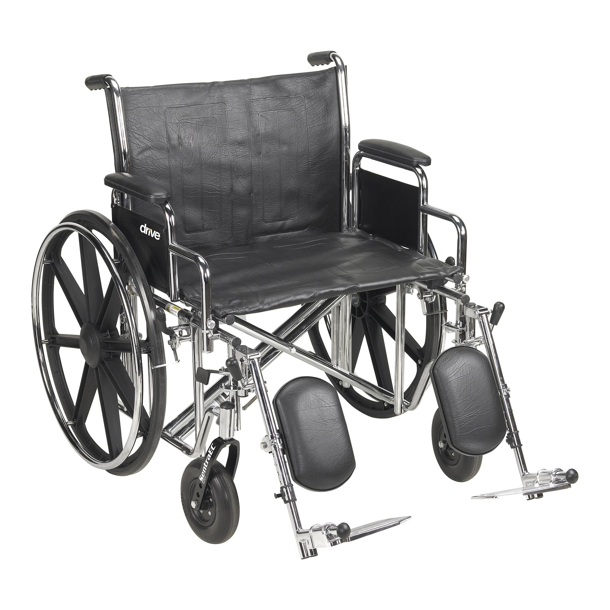 McKesson Bariatric Wheelchair, 24-Inch Seat Width #146-STD24ECDDA-ELR