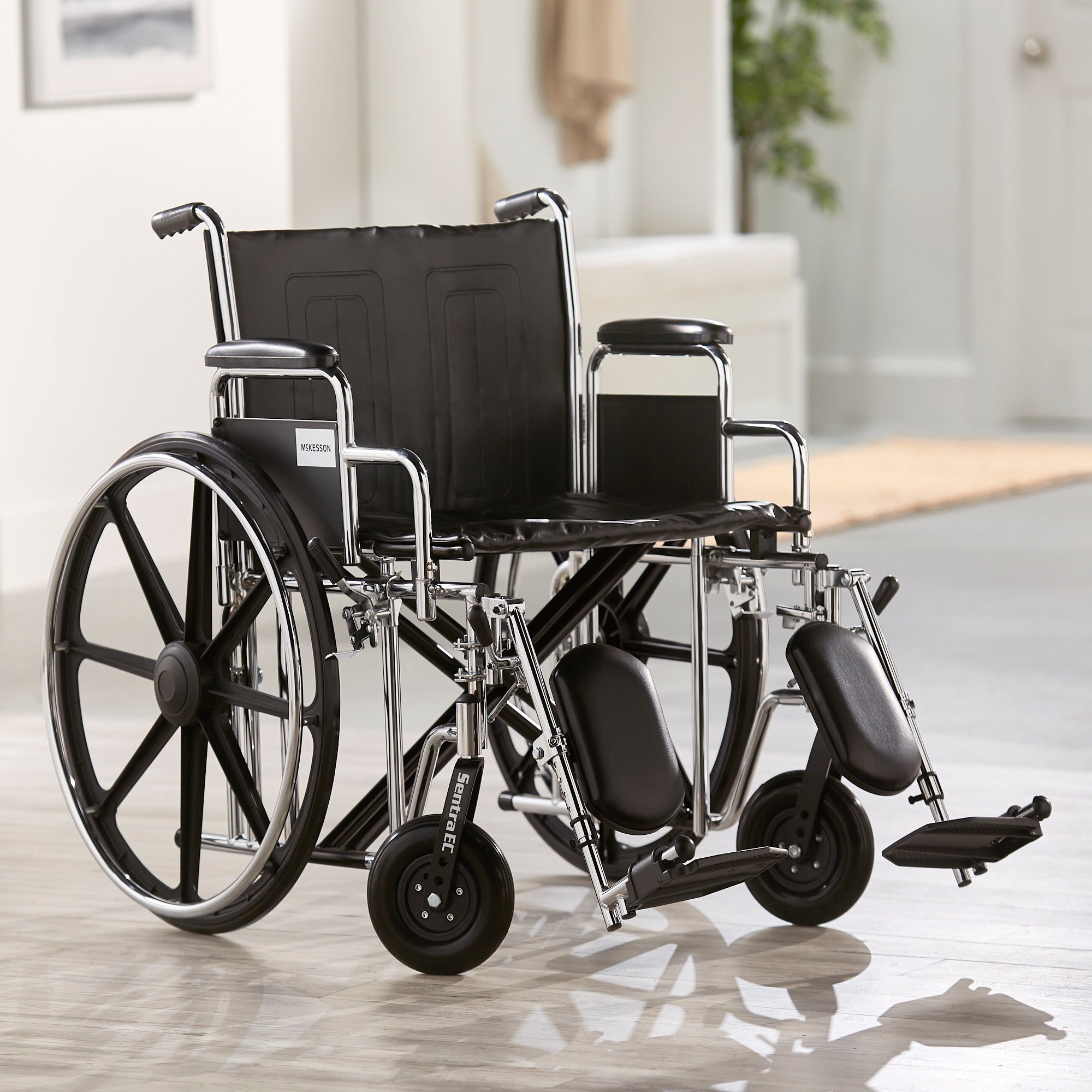McKesson Bariatric Wheelchair, 24-Inch Seat Width #146-STD24ECDDA-ELR