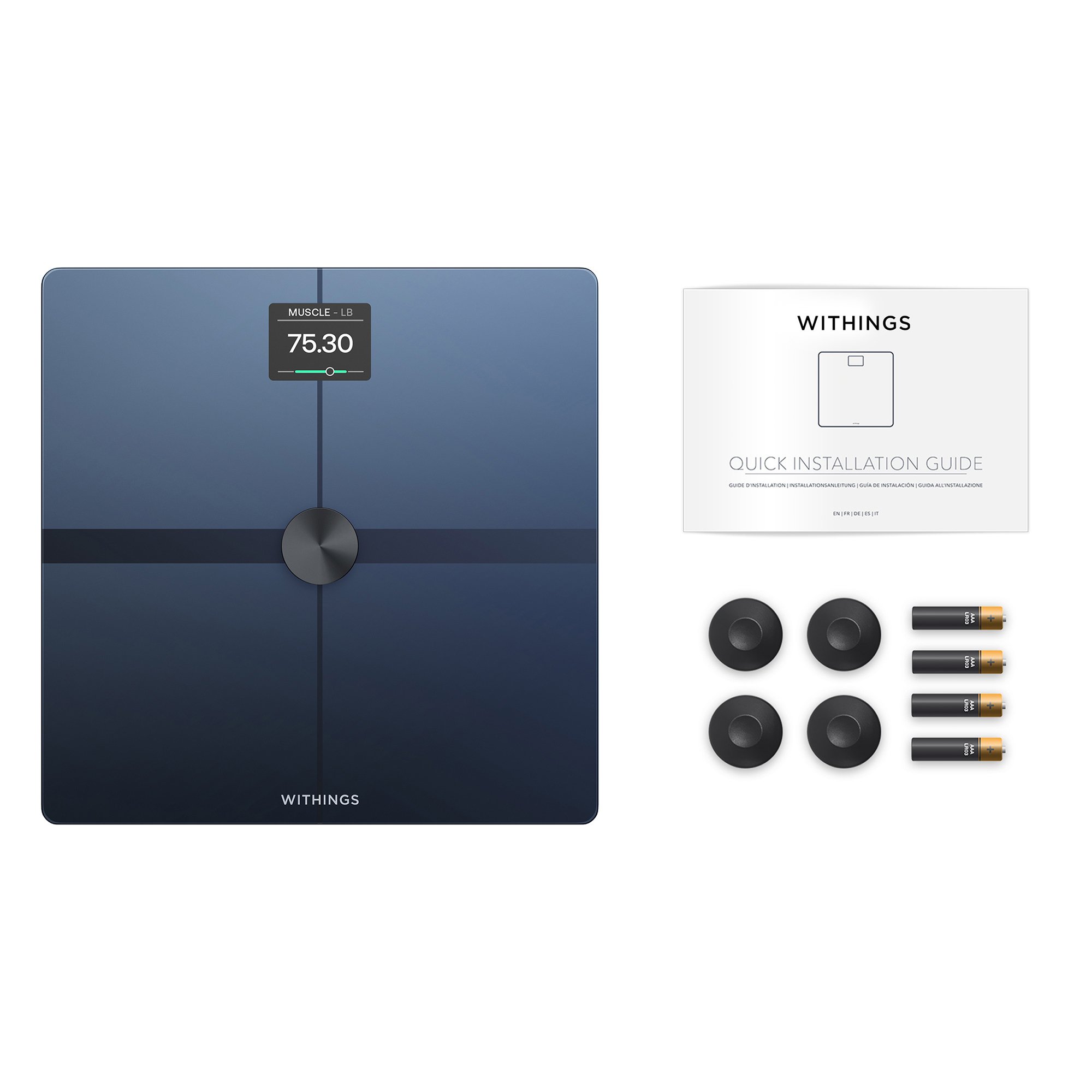 Withings Body Smart Wi-Fi Smart Scale, Black #WBS13-BLACK-ALL-INTER