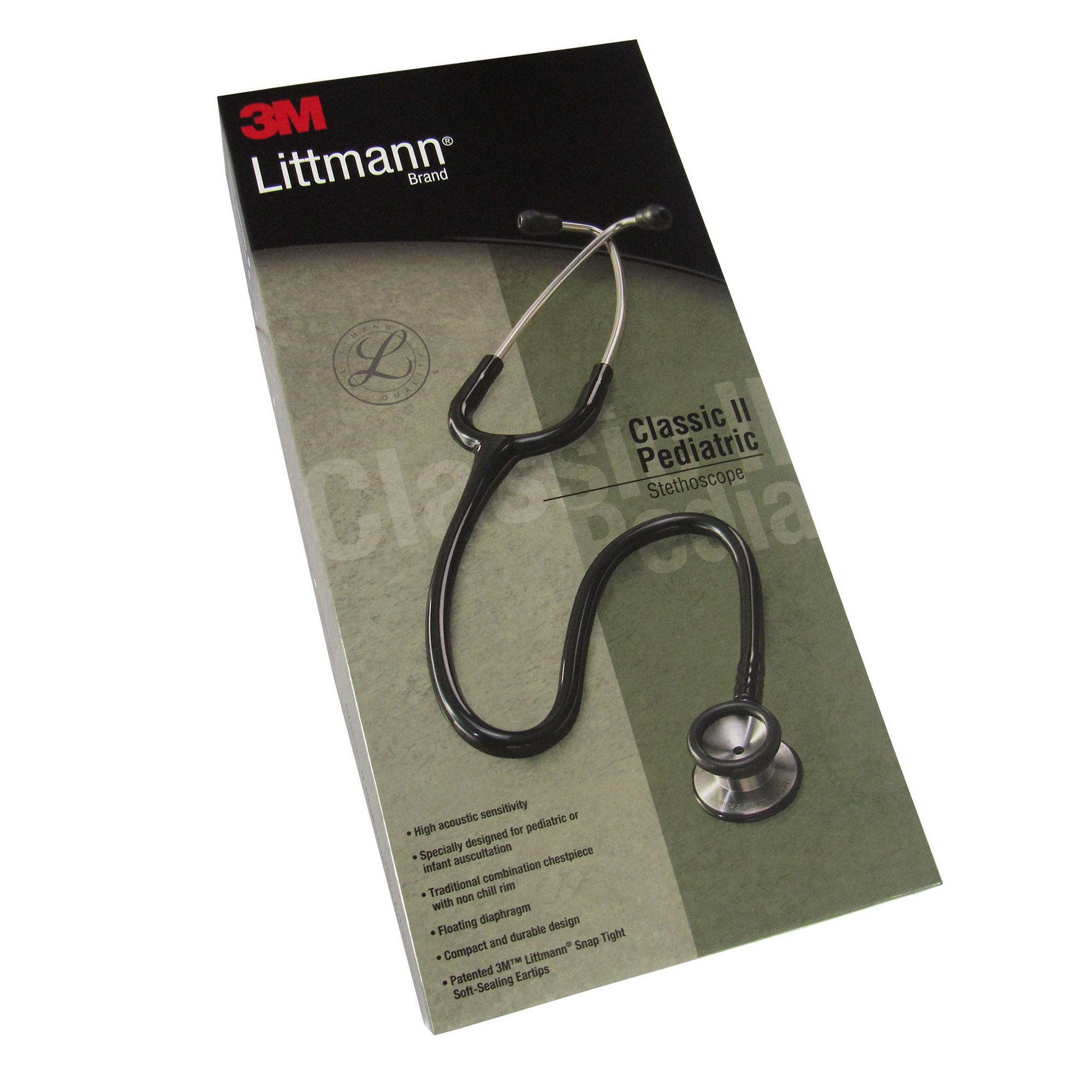 3M™ Littmann® Classic II Pediatric Stethoscope, Black #2113