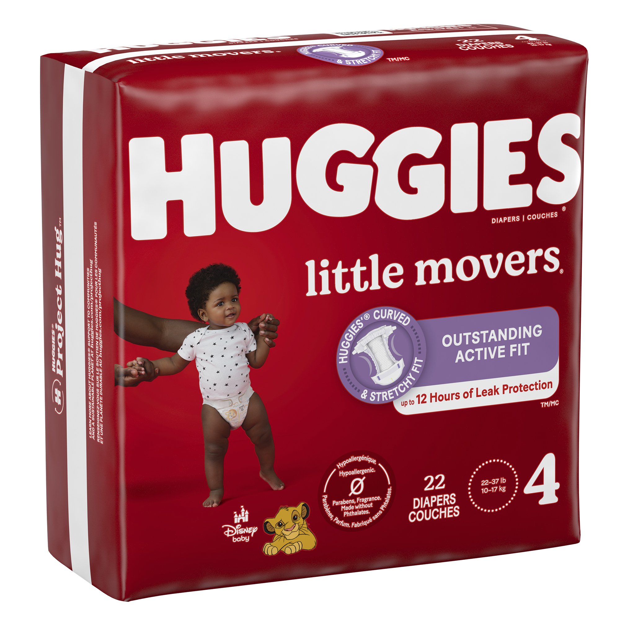 Huggies® Little Movers® Diaper, Size 4 #49679